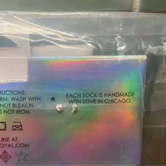 𝅺LIVING Royal Llama Hand Painted Statement Socks 🧦 🦙 NWT - Picture 5 of 6